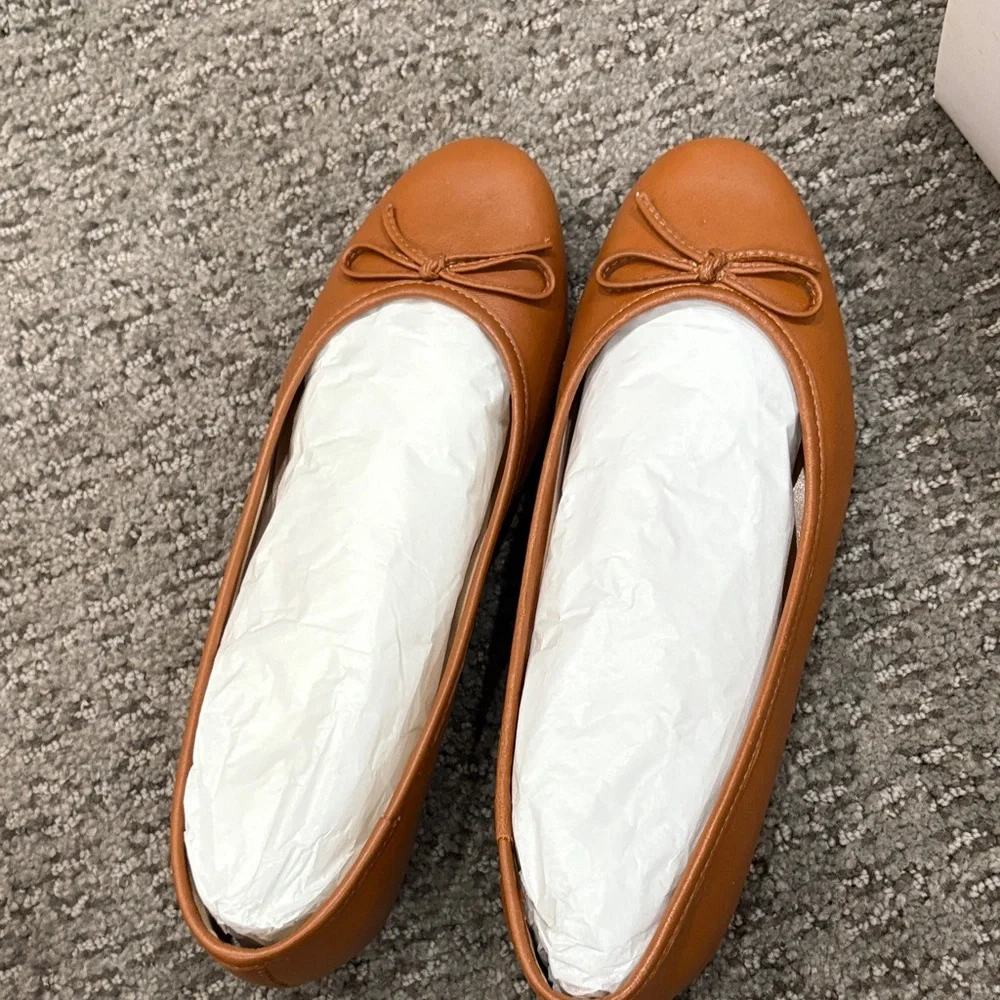 French Sole Emerald Leather Flat - Picture 3 of 4